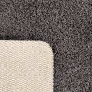 Jednofarebný koberec shaggy sivej farby Šírka: 80 cm | Dĺžka: 150 cm