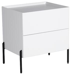NOČNÝ STOLÍK, biela, 50/55/40 cm Livetastic - Online Only spálne, Online Only