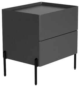 NOČNÝ STOLÍK, sivá, 50/55/40 cm Livetastic - Online Only spálne, Online Only