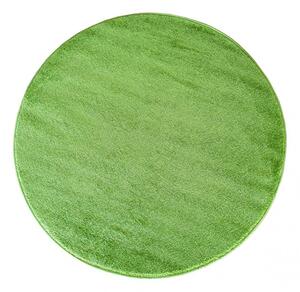 Okrúhly jednofarebný koberec zelenej farby Šírka: 60 cm | Dĺžka: 60 cm