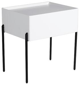 NOČNÝ STOLÍK, biela, 50/55/40 cm Livetastic - Online Only spálne, Online Only