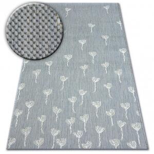 Kusový koberec Kvietky sivý 80x150cm