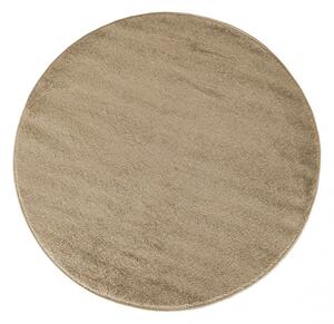 Béžový okrúhly koberec do každej izby Šírka: 80 cm | Dĺžka: 80 cm