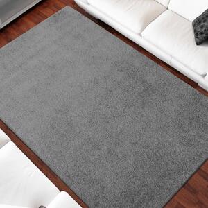 Sivý jednofarebný koberec do obývačky Šírka: 160 cm | Dĺžka: 220 cm