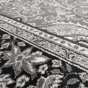 Vintage vzorovaný koberec do obývačky sivej farby Šírka: 160 cm | Dĺžka: 220 cm
