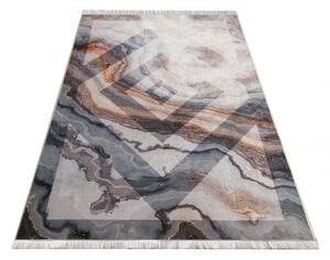 Moderný koberec s abstraktným motívom a strapcami Šírka: 160 cm | Dĺžka: 220 cm