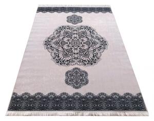 Púdrovo ružový koberec s motívom mandala Šírka: 160 cm | Dĺžka: 220 cm