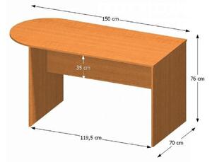 Písací stôl Asista AS 022 čerešňa. Vlastná spoľahlivá doprava až k Vám domov. 788606