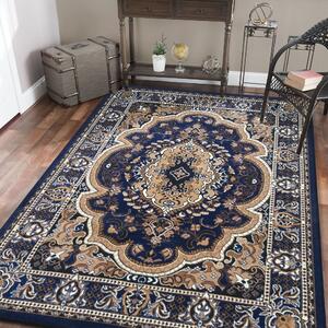 Vintage koberec v modrej farbe Šírka: 120 cm | Dĺžka: 170 cm