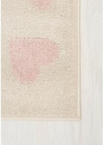 Detský kusový koberec Myšky krémovo ružový 160x220cm