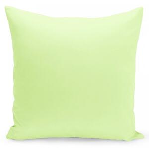Jednofarebná obliečka v svetlo zelenej farbe 40x40 cm