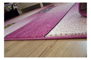Detský kusový koberec Sovy ružový 240x330cm