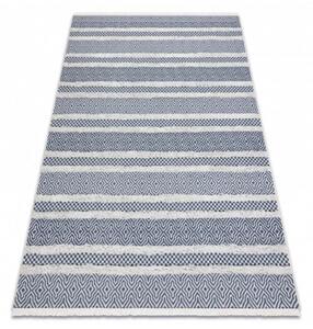Kusový koberec Linie modrý 136x190cm