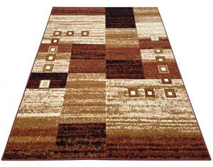 Kusový koberec PP Kocky hnedý 120X170 120x170cm