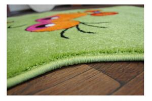 Detský kusový koberec Fazuľa zelený 100cm