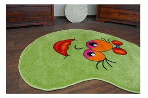 Detský kusový koberec Fazuľa zelený 100cm