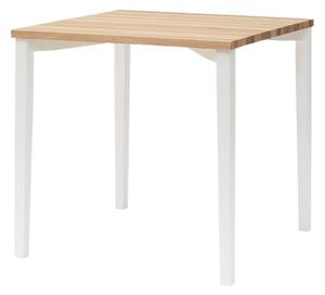 RAGABA Triventi jedálenský stôl štvorec - hranaté nohy, jaseň/biela