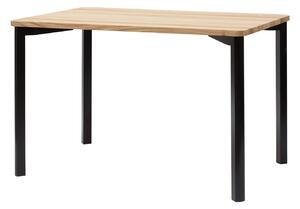 RAGABA Triventi jedálenský stôl obdĺžnik - oblé nohy, jaseň/čierna