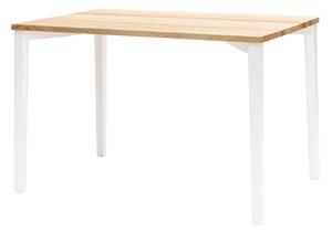 RAGABA Triventi jedálenský stôl obdĺžnik - hranaté nohy, jaseň/biela