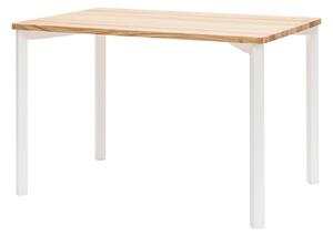 RAGABA Triventi jedálenský stôl obdĺžnik - oblé nohy, jaseň/biela