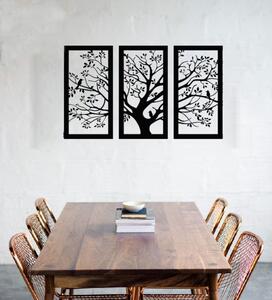 Drevený strom života na stenu - Vtáci