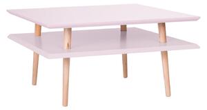 RAGABA Square konferenčný stôl nízky, ružová