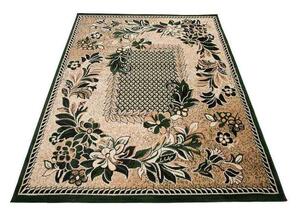 Kusový koberec PP Kvety zelený 300x400cm