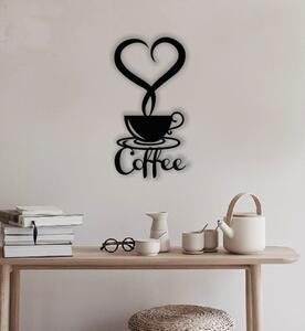 Drevená dekorácia na stenu - Káva