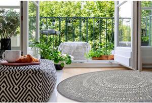 Kusový koberec Flats sivý kruh 120cm