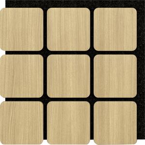 AKUSTICKÝ PANEL, 60/58,5/1.8 cm XXXL - Dekorácie na stenu