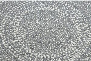 Kusový koberec Flats sivý kruh 120cm