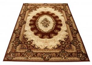 Kusový koberec klasický vzor hnedý . 300x400cm