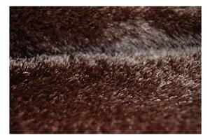 Luxusný kusový koberec Shaggy Verona hnedý 2 133x190cm