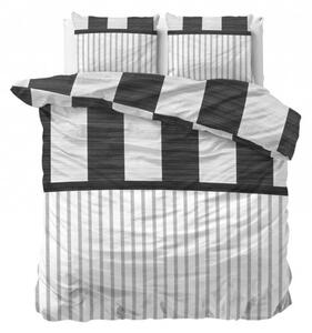 Originálne pruhované posteľné obliečky z bavlny 200 x 220 cm