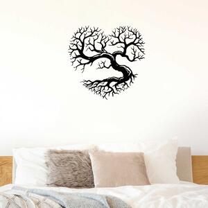 Drevený strom života na stenu - Srdce