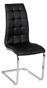 Jedálenská stolička Cli (čierna + chróm). Vlastná spoľahlivá doprava až k Vám domov. 794747