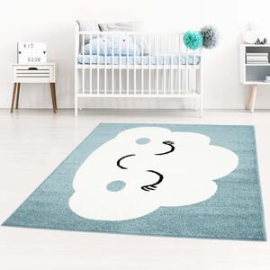 Krásny detský koberec s motívom bieleho mráčika Šírka: 120 cm | Dĺžka: 160 cm
