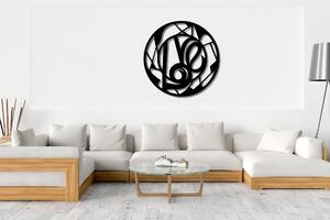Drevená dekorácia na stenu - Love kruh