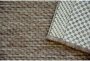 Kusový koberec Flat hnedý 80x150cm