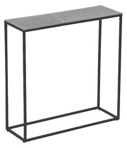 KONZOLOVÝ STOLÍK, sivá, čierna, kov, 80/27/80 cm - Online Only obývacie izby, Online Only