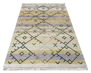 Vzorovaný škandinávsky koberec zelenej farby Šírka: 160 cm | Dĺžka: 230 cm