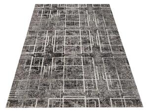 Moderný koberec sivej farby s abstraktným motívom Šírka: 120 cm | Dĺžka: 170 cm