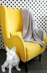 Hrejivá jemná deka svetlo sivej farby Šírka: 150 cm | Dĺžka: 200 cm