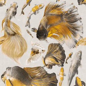 MINDTHEGAP Goldfish Ivory, žltá/šedá/farebná skupina šedá
