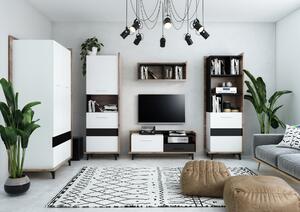 WIP TV stolík 2D1S BOX-09 Farba: dub artisan / biela / čierna