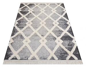 Moderný škandinávsky koberec so vzorom sivej farby Šírka: 120 cm | Dĺžka: 170 cm