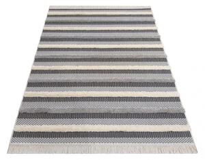 Pruhovaný škandinávsky koberec s ozdobnými strapcami Šírka: 120 cm | Dĺžka: 170 cm