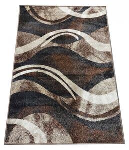 Krásny vzorovaný koberec hnedej farby do obývačky Šírka: 80 cm | Dĺžka: 150 cm