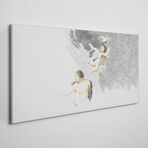 Obraz na plátně Kreslenie starovekých anjelov