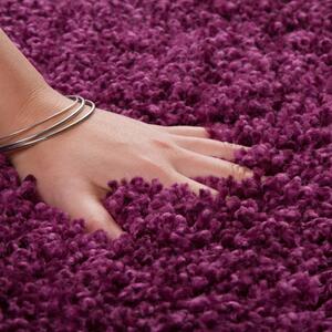 Nádherny fialový koberec Shaggy Šírka: 140 cm | Dĺžka: 190 cm